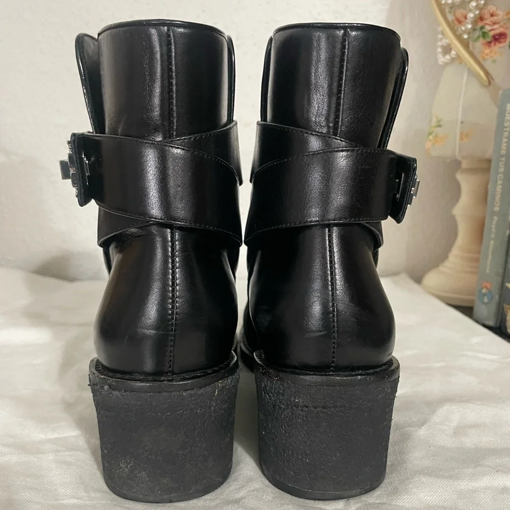 Tory Burch Women Kira Block Heel Booties Black size 6